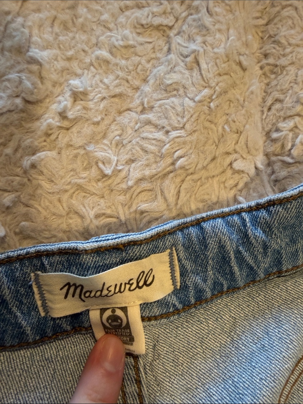 Madewell Perfect Vintage Wide Leg Crop Washed Light Blue Wide-Leg Jeans - Picture 4 of 4